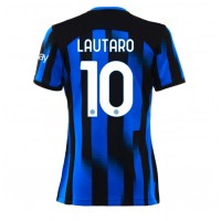 Dres Inter Milan Lautaro Martinez #10 Domaci za Žensko 2023-24 Kratak Rukav
